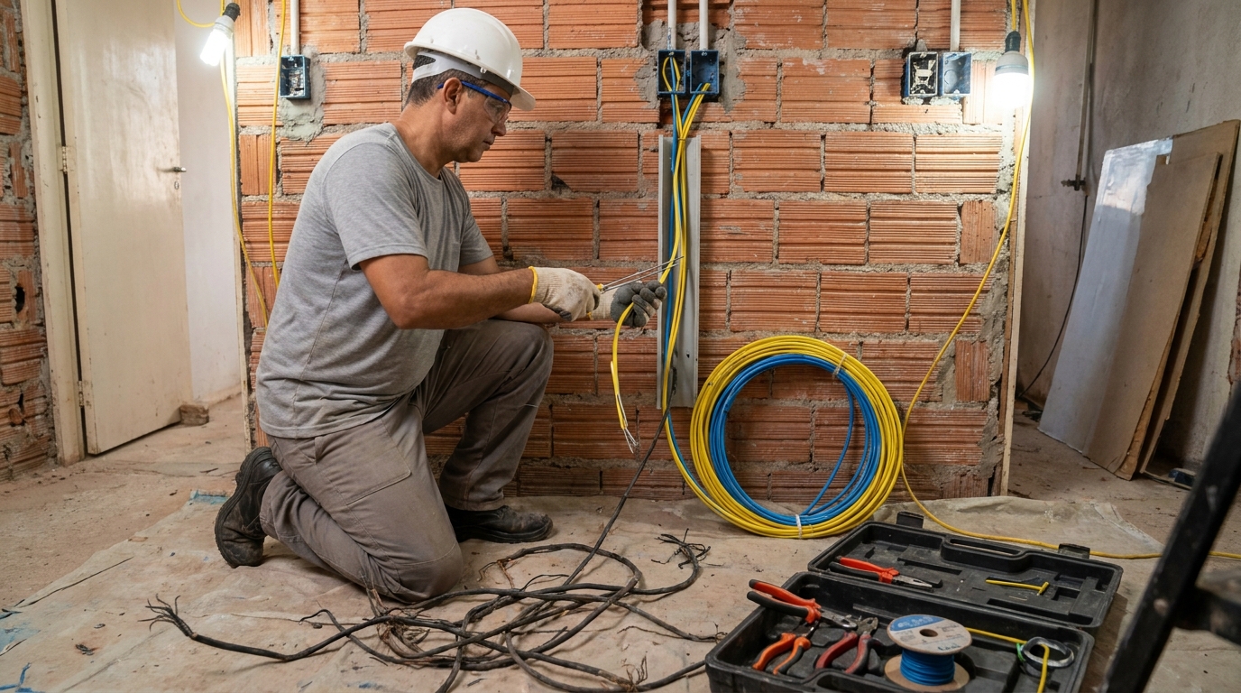 Adequação de Fiação na Vila Giunta, Bauru‑SP
